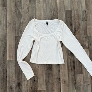 Wild Fable White Long Sleeve Top
